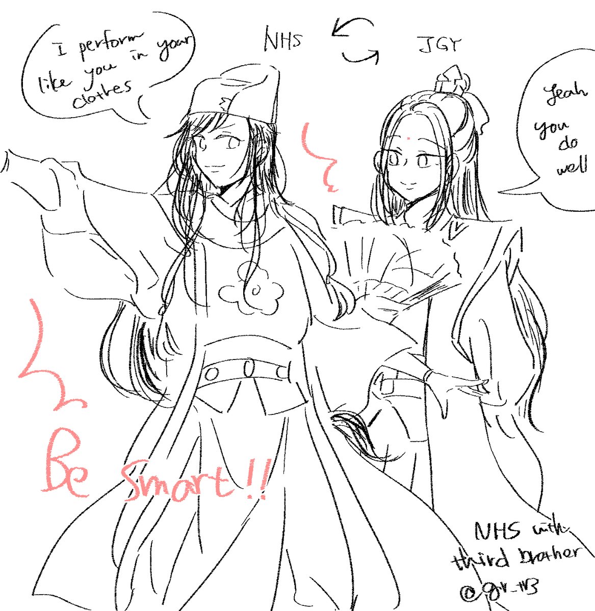 they chenge their clothes👚🔁🧥

#NHS #JGY #MDZS(二枚目は本家) 