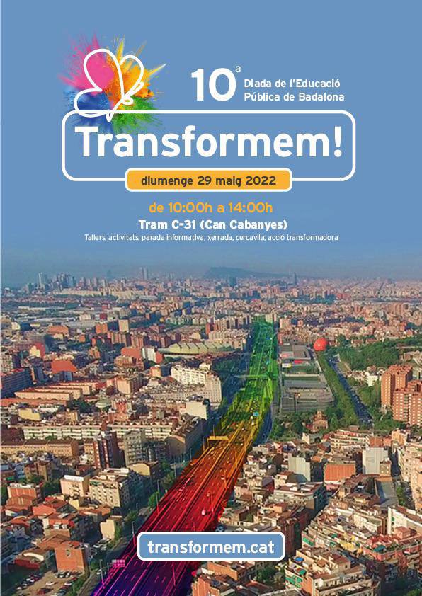 FaBABadalona's tweet photo. 🎉 10a DIADA DE L'EDUCACIÓ PÚBLICA 🎉

📆 Diumenge 29 de maig
🕥 10 a 14 h
📍 C-31 entrada Can Cabanyes

🏫Transformem l'educació!
🛣️Transformem l'autopista!
💪 TRANSFORMEM  #BADALONA! https://t.co/mOdKA8XTZF