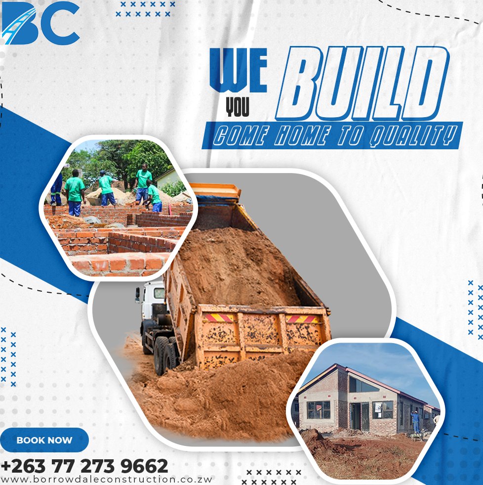 Borrowdale_Con's tweet photo. We Are A Construction Company That Takes Care Of Its Clients.
#wehelpyoubuild #constructionwork
https://t.co/H8eCdzL4Nc https://t.co/7lChIaz63U