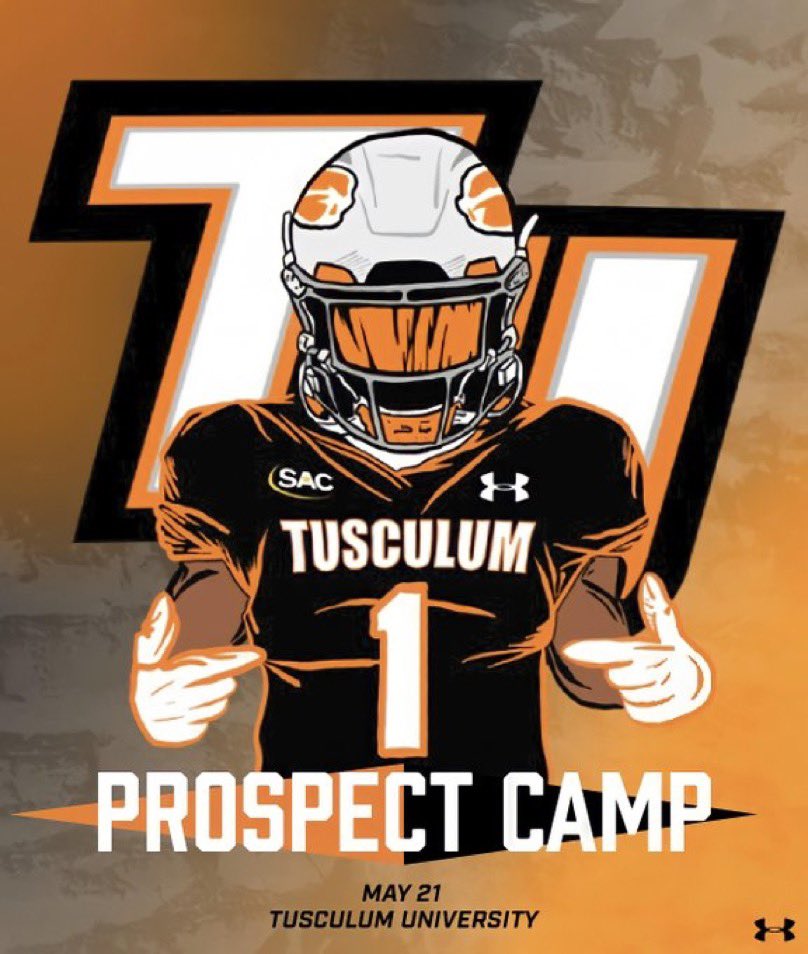 Thank for this opportunity to showcase my talent with this prospect camp invite! <a href="/TusculumFB/">Tusculum Football</a> <a href="/coachclayisbell/">Clay Isbell</a> can’t wait!!