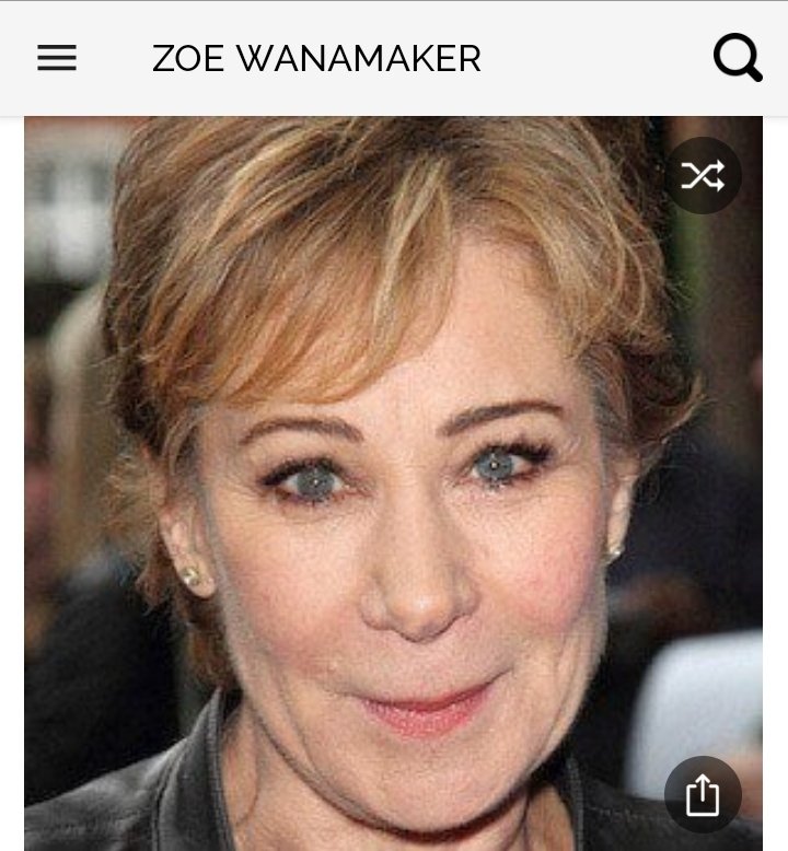 Happy birthday to this great actress.  Happy birthday to Zoe Wanamaker 