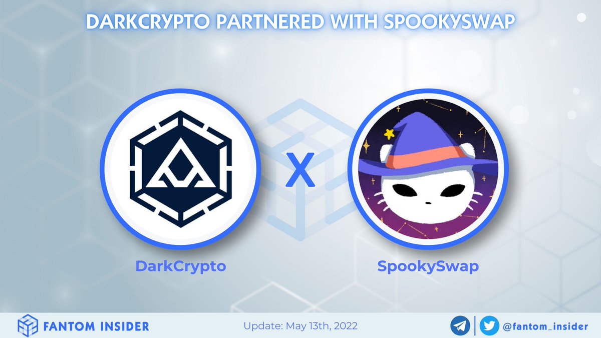 insider_sonic's tweet photo. More projects are becoming multi-chain, and @FantomFDN is one of their first destinations ⚡️!

We are pleased to announce the partnership between @DarkCryptoFi and @SpookySwap 🎉

Welcome #DarkCrypto, the leading algo pegged protocol on #Cronos to the #FantomVerse 👏 

#DARK #BOO https://t.co/5NUWF47Ngo