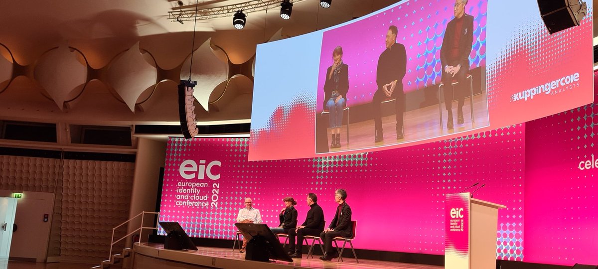 Joerg Resch (@joergresch) on Twitter photo #EIC2022 Keynote panel coming up: what is #web3 ? With Jacoba Sieders, <a href="/andredurand/">Andre Durand</a> of <a href="/pingidentity/">Ping Identity</a> , @MartinKuppinger , <a href="/_nat/">Nat Sakimura/崎村夏彦</a> #EIC2022 Keynote panel coming up: what is #web3 ? With Jacoba Sieders, <a href="/andredurand/">Andre Durand</a> of <a href="/pingidentity/">Ping Identity</a> , @MartinKuppinger , <a href="/_nat/">Nat Sakimura/崎村夏彦</a>