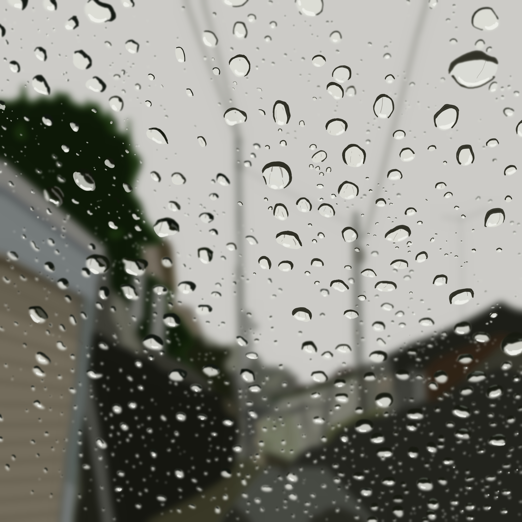 エンドケイプ Endcape 雨続きなので またまた車から見た景色をペンタブで イラスト ワコム ペンタブ T Co Wsk6xs2eo8 Twitter