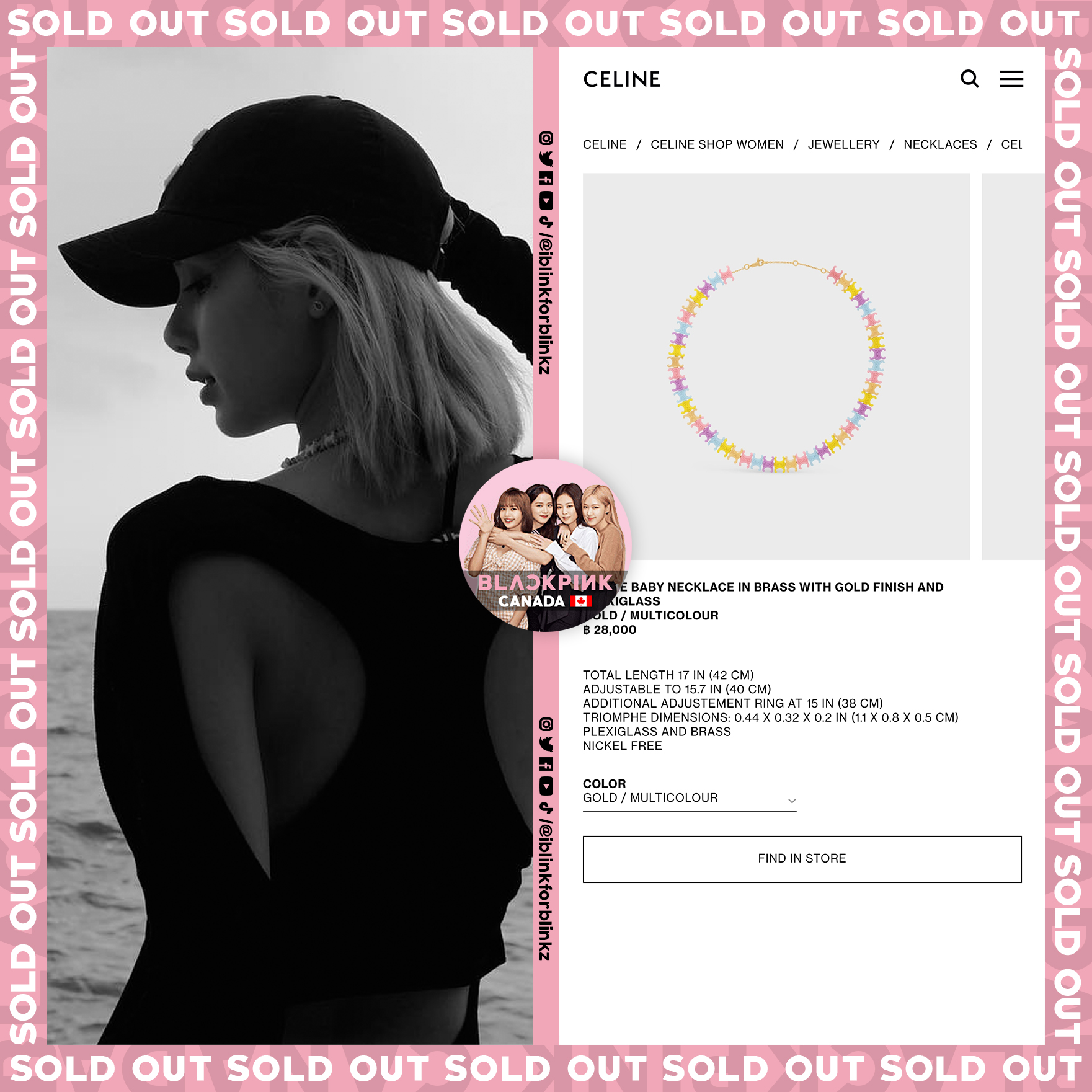 BLACKPINK CANADA 🇨🇦 2.0 on X: The power of LISA SOLD OUT items