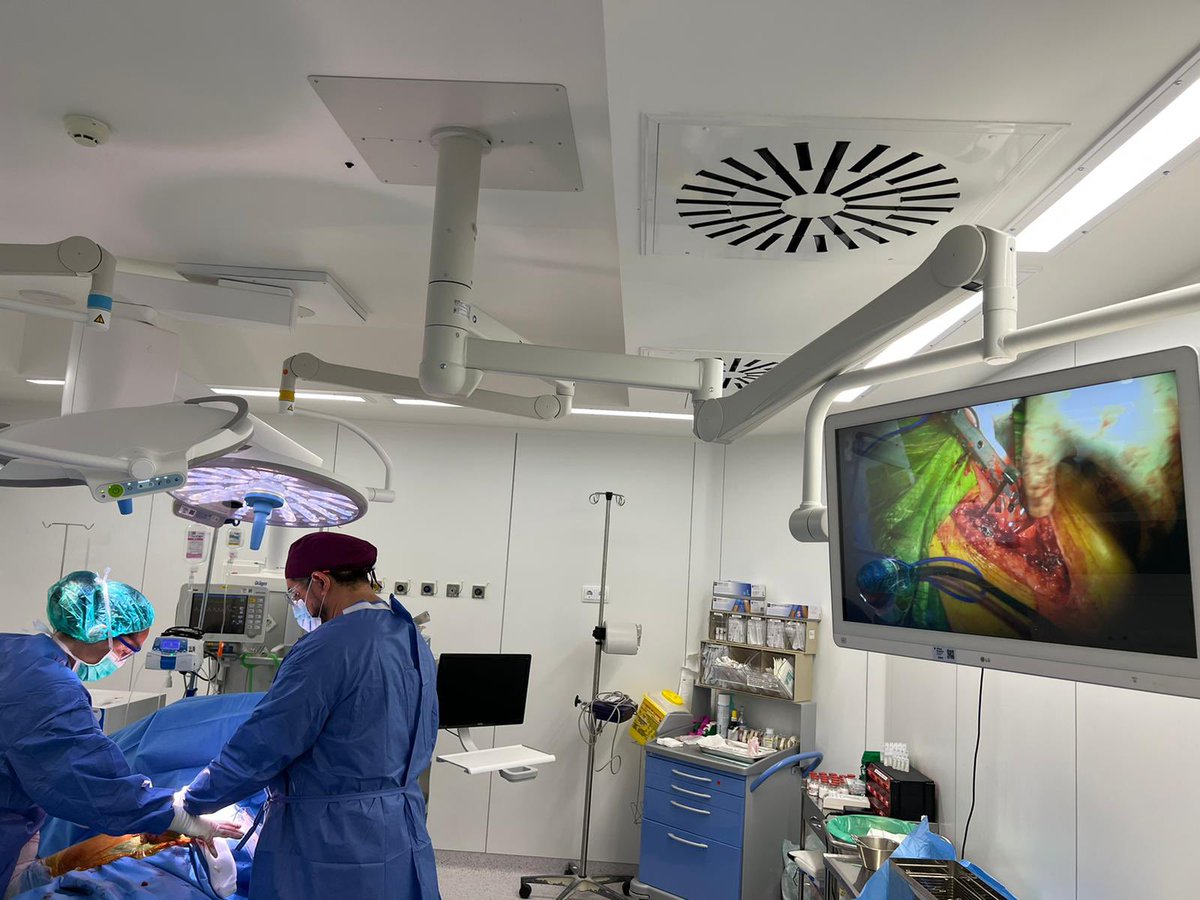Estrenamos nuevo bloque quirúrgico en <a href="/Vithas/">Vithas Hospitales</a> Nuestra Sra. de America Con la ayuda de la Dra. Pascual implantando una prótesis de cadera.
