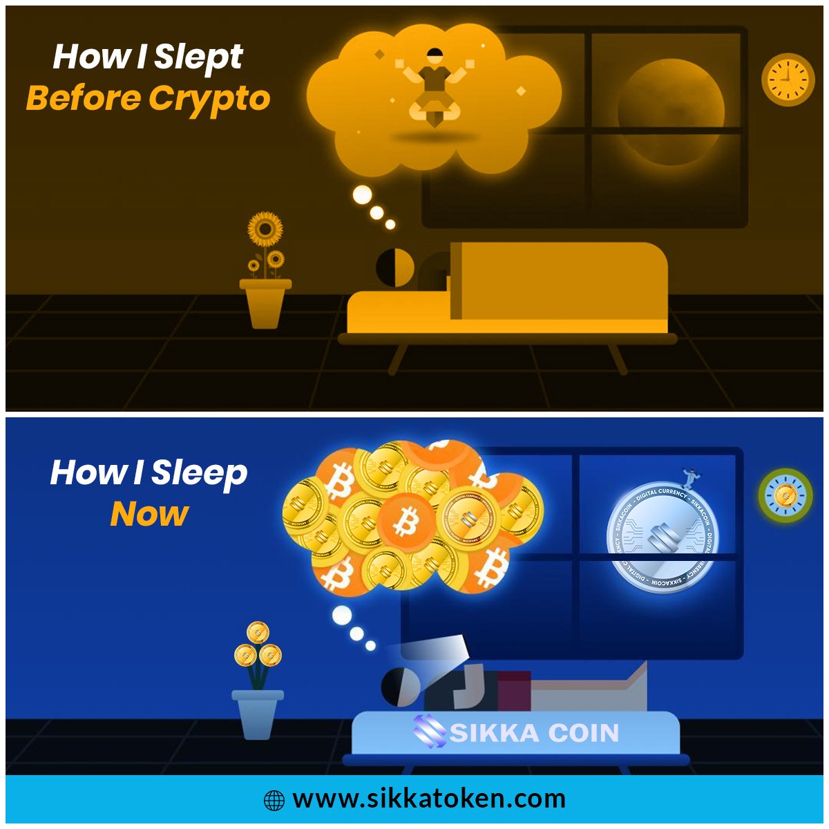 SikkaToken's tweet photo. How I Slept Before Crypto and After Crypto

https://t.co/v9BT86sxI4

#sikkacoin #cryptotrading #crypto #cryptoinvesting #invest #investing #investors #cryptotrader #cryptoinvestment #cryptocurrency https://t.co/a6xqICIqMN