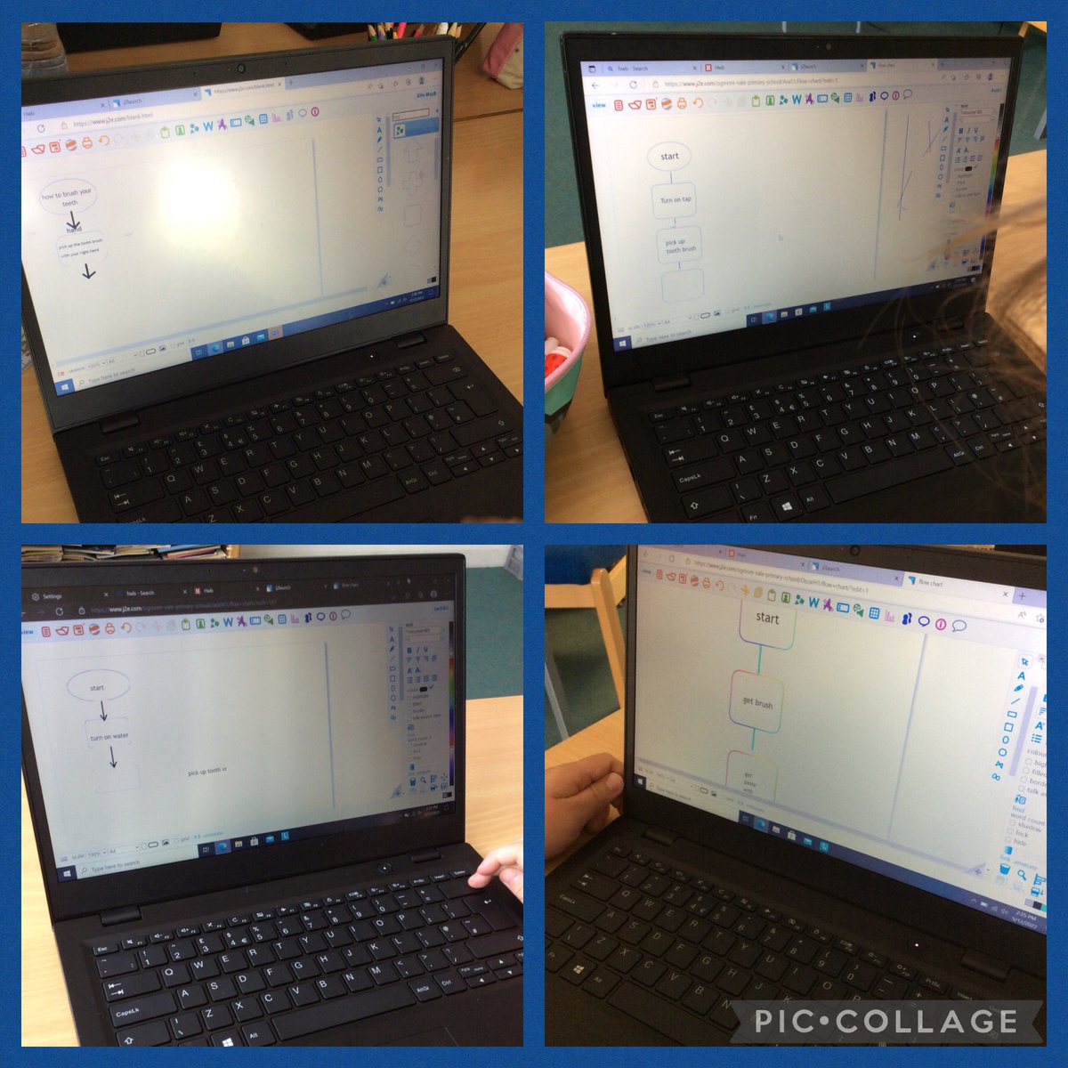 An alien landed in Class 10 here at <a href="/OgmoreP/">Ogmore Vale Primary</a> who didn’t know how to brush his teeth so we created a flow chart using <a href="/just2easy_com/">Just2easy 🚀</a> to help explain the steps! 💻👽🦷
@gartmor @CSC_DigiLearn #TheOVWay #DCFframework #UNCRC #RRSA #Article13