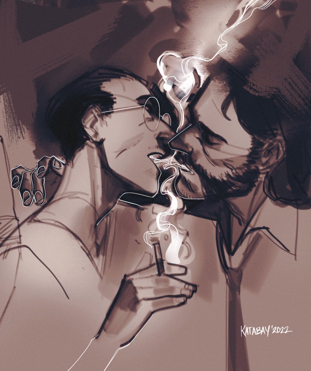 _abelscorpse's tweet photo. alternative methods to sharing a cigarette 🚬

#DiscoElysium https://t.co/hS4FCNGvd1