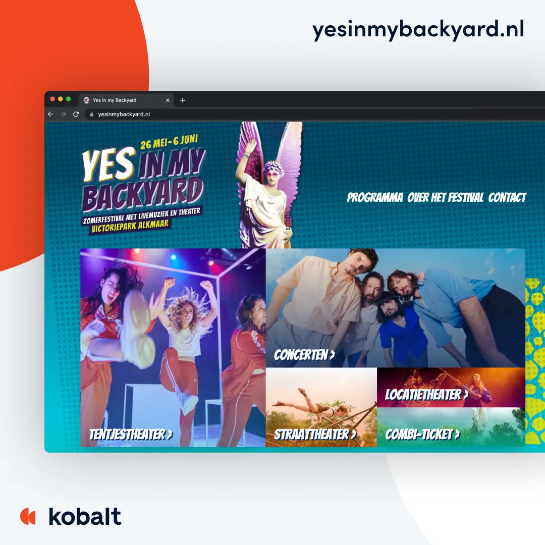 Komt dat zien! Yes in my Backyard. Een zomers festival van @karavaan_exeptionel en <a href="/podiumvictorie/">Podium Victorie</a>. Check de website die wij hebben ontwikkeld op yesinmybackyard.nl.