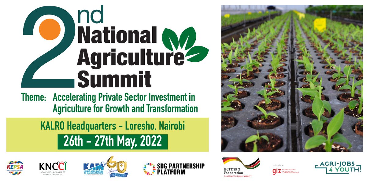 AsnetKenya's tweet photo. #12Days remaining to the #NationalAgricultureSummit. Graciously sponsored by   @giz_gmbh.  Have you REGISTERED? Don't miss ! Register here https://t.co/qbwE31QGvt https://t.co/jg5iH7fBhR