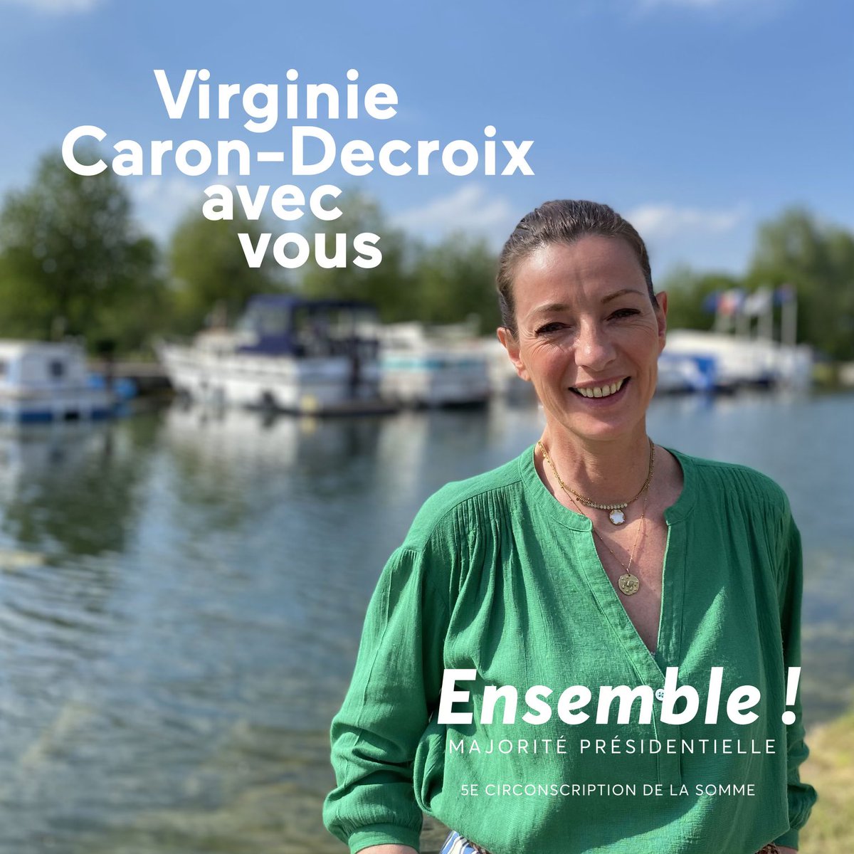 CaronDecroix's tweet photo. Je défendrai la majorité présidentielle aux #Législatives2022, dans la 5e circonscription de la #Somme. 
Vous pouvez compter sur mon expérience et mon énergie pour relever les défis de notre pays et porter la voix de notre beau territoire.
#Ensemble #AvecVous https://t.co/TvSL9i9hml