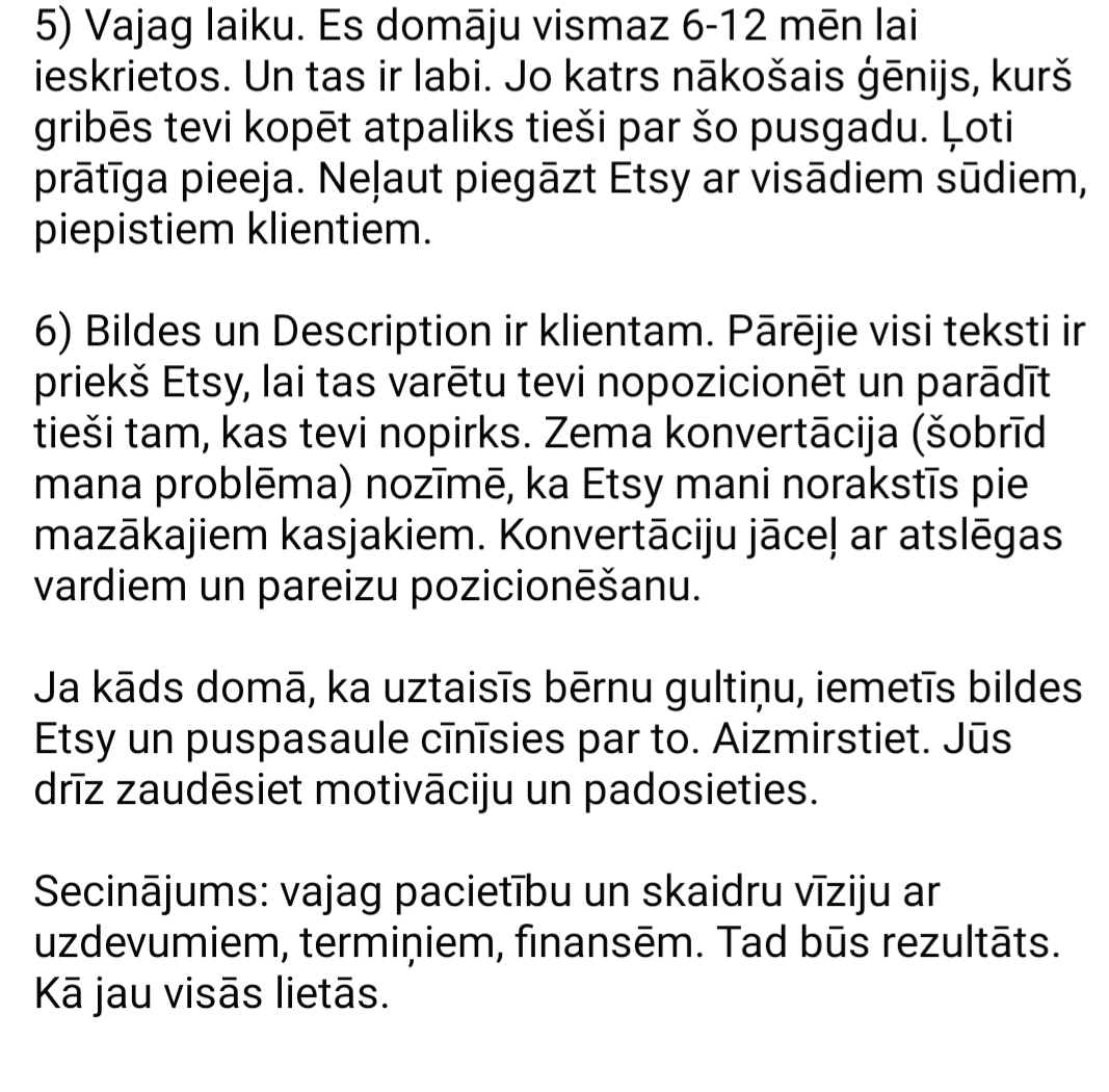 Latviešu tirgotāju pieredze Etsy? Lūk, 6 secinājumi no CNC Optimus pēc divu mēnešu darbošanās ar pieaugošiem pārdošanas rādītājiem:
Oriģinālais posts FB: facebook.com/cncoptimus/pos…
