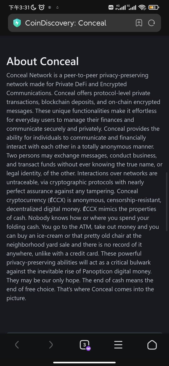 ing666888's tweet image. Complete financial freedom is based on financial privacy. $CCX $XMR $DERO $ARRR @ConcealNetwork  @CML_Crypto @CryptoRichYT @TheLinkbull @0xZenpai @jakalonn