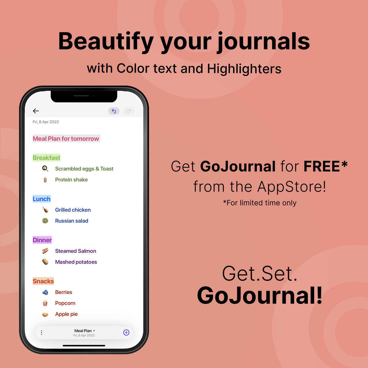 GoJournalApp tweet picture