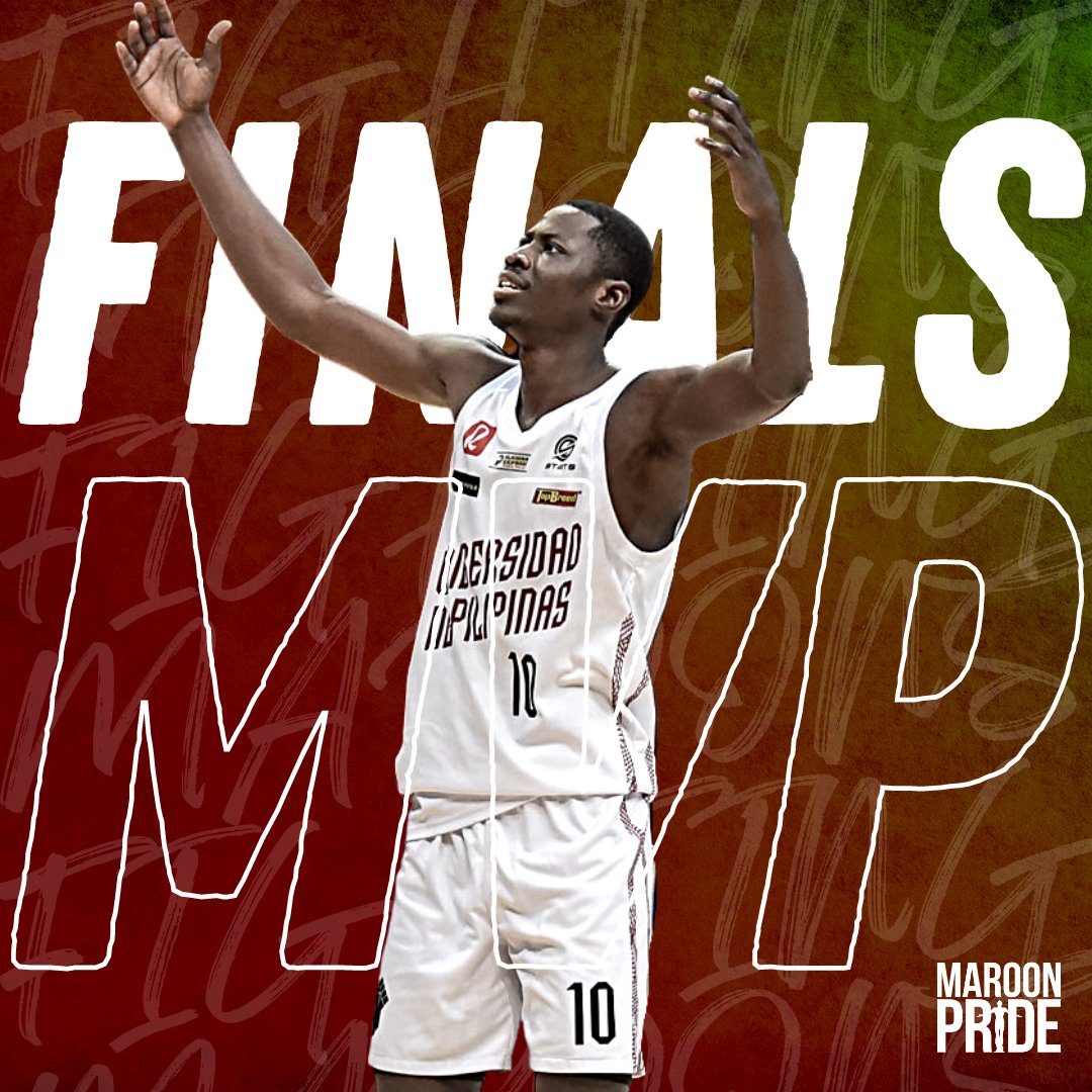 Fighting Maroon Malick Diouf is your #UAAPSeason84 Finals MVP! Congratulations! #UPFight #MaroonPride