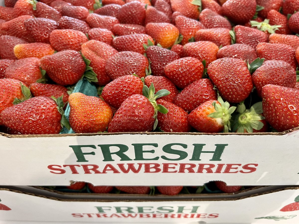 Can’t get enough of these sweet NC strawberries  from the <a href="/NCFarmersMarket/">NC Farmers Market</a>.       🍓 😋#wral