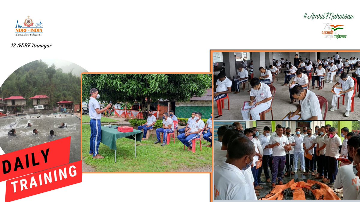 12bnndrf's tweet photo. #practical and #demonstration activities being carried out by rescuers of #12NDRF for better outcome during #disaster situation.
#DisasterReliefWorks
#BePrepared https://t.co/fyK3SYdhBi