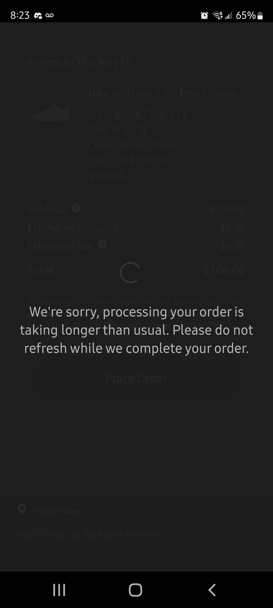 Amanduhhhh87's tweet photo. @Nike is your website down? I've been trying to order sneakers all morning. https://t.co/DKqZyIdVzW