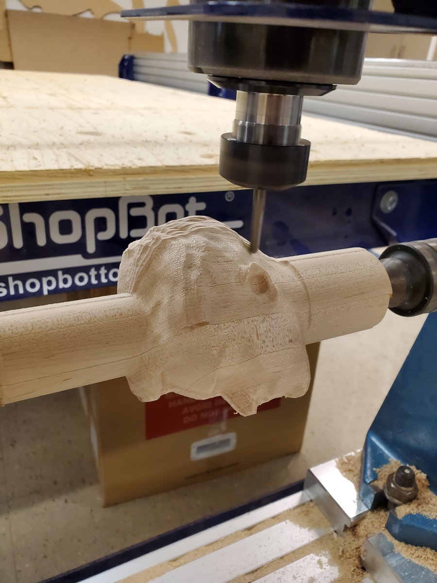 Brandon Prentice (@prentice_fablab) on Twitter photo Trinity #FabLab students finish my #rotary design assignment by taking their #3Dscanned heads from previous lessons & #CNC milling it from our <a href="/ShopBotTools/">ShopBotTools</a> indexer! #shopbot
<a href="/TrinityAreaSD/">Trinity Area School District</a> <a href="/FabFndn/">Fab Foundation</a> <a href="/fabacademany/">Fab Academy</a> <a href="/Vectric/">The Vectric Team</a> <a href="/TRINITY_MLUCAS/">Dr. Michael Lucas</a> <a href="/DonSnoke/">Don Snoke</a> <a href="/ShopBot_Sallye/">Sallye Coyle</a> <a href="/eduFab_/">eduFab</a> Trinity #FabLab students finish my #rotary design assignment by taking their #3Dscanned heads from previous lessons & #CNC milling it from our <a href="/ShopBotTools/">ShopBotTools</a> indexer! #shopbot
<a href="/TrinityAreaSD/">Trinity Area School District</a> <a href="/FabFndn/">Fab Foundation</a> <a href="/fabacademany/">Fab Academy</a> <a href="/Vectric/">The Vectric Team</a> <a href="/TRINITY_MLUCAS/">Dr. Michael Lucas</a> <a href="/DonSnoke/">Don Snoke</a> <a href="/ShopBot_Sallye/">Sallye Coyle</a> <a href="/eduFab_/">eduFab</a>
