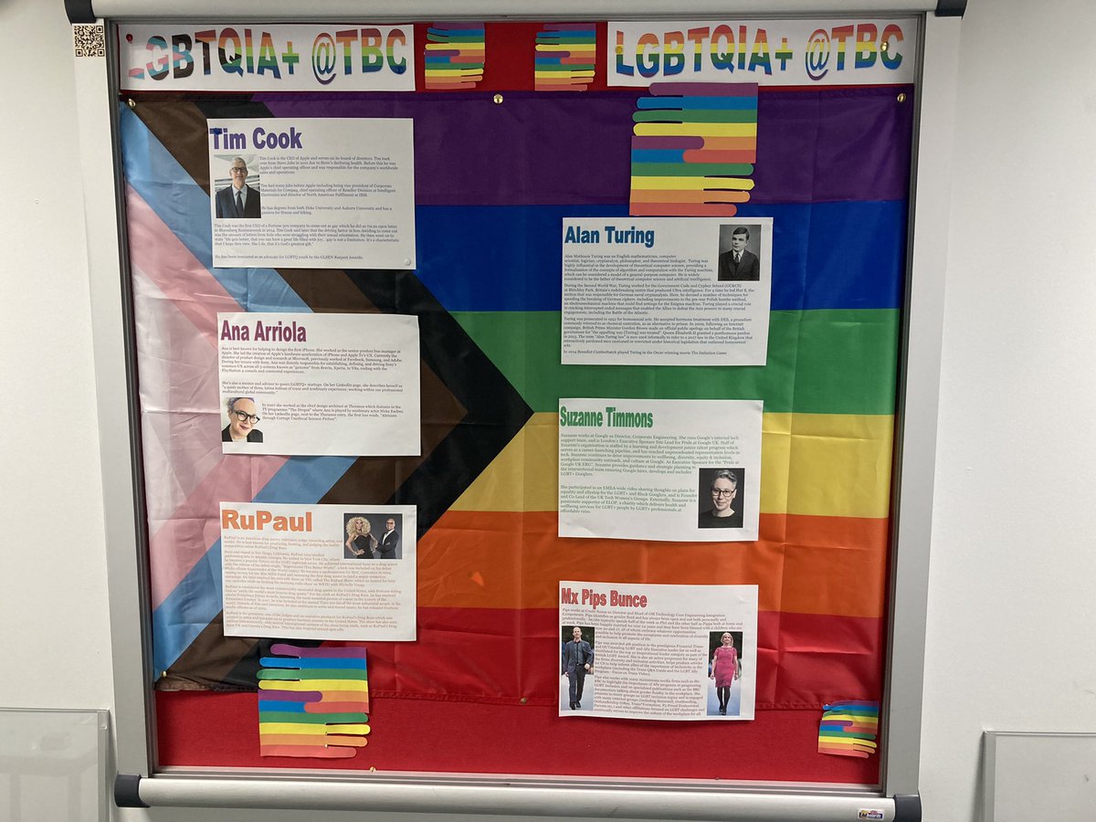 Our LGBTQIA+ board is now finished 🏳️‍🌈
