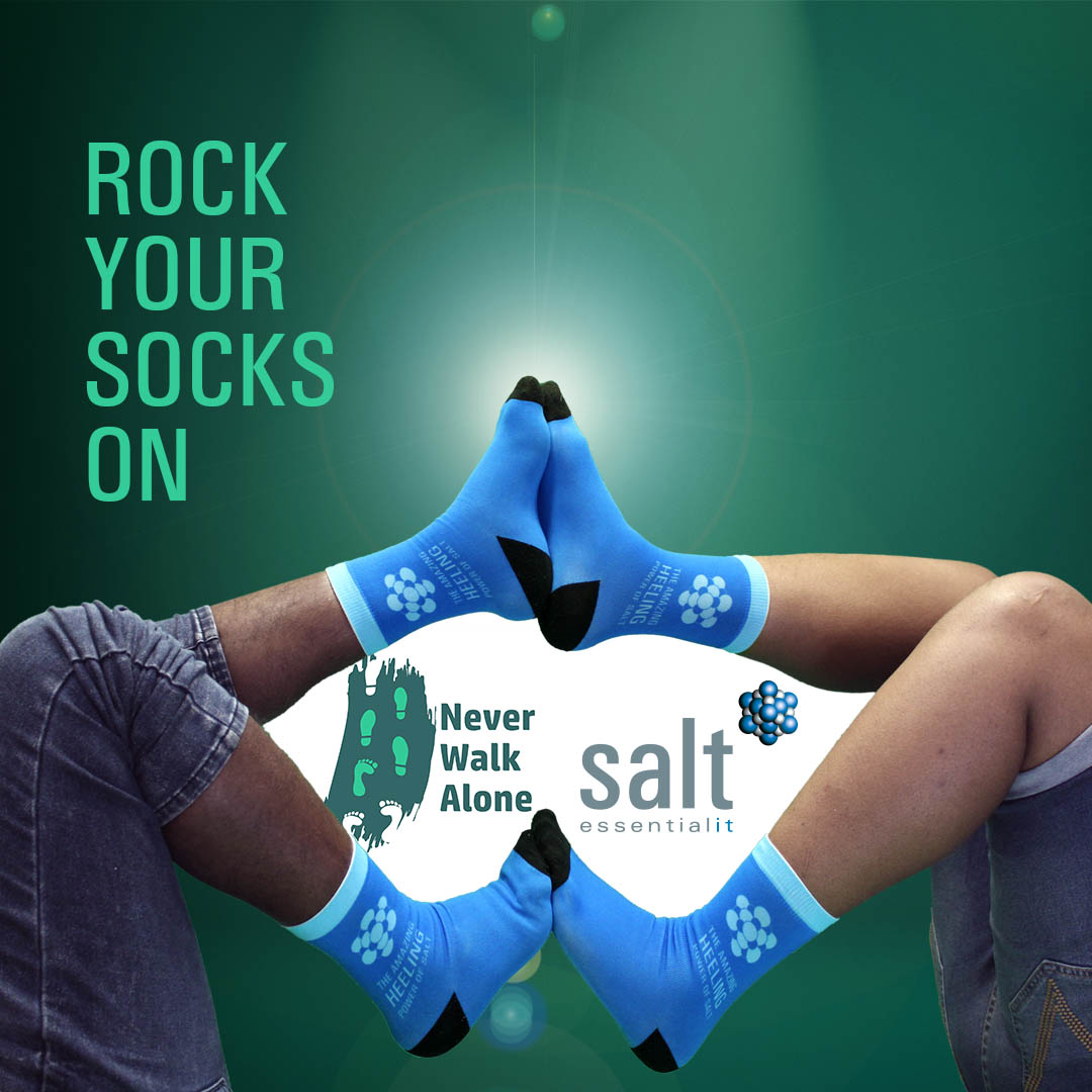 Buy a pair of Salt socks and put a pair of shoes on a child in need. N$124.00 GO TO: salt.na/contact/rock-y… #theheelingpowerofsalt #onsgeeom #projectneverwalkalone <a href="/NWANamibia/">Never Walk Alone</a>