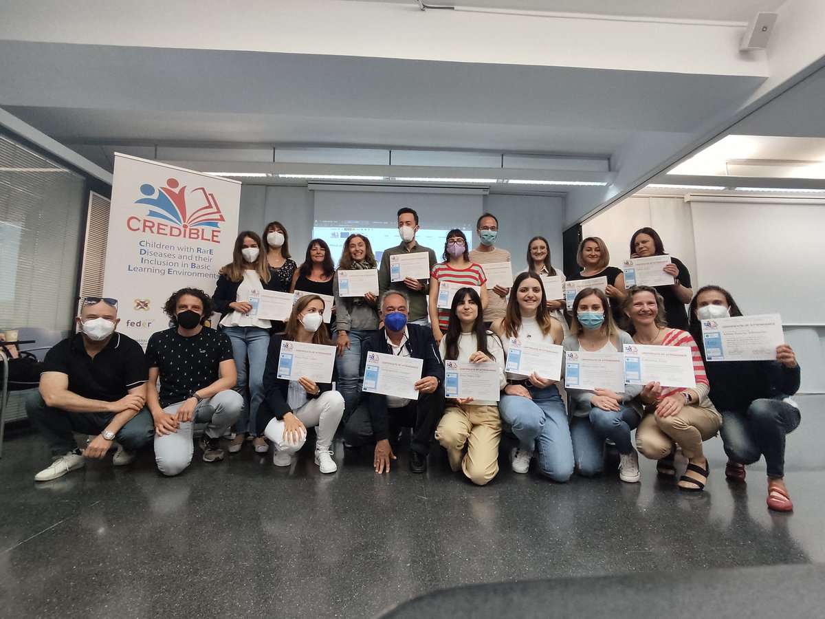 It has been a wonderful week of training and learning thanks to great professionals and associations, thanks to the #UniversityofValencia and all our partners in this in #CREDIBLE project.  See you soon in Glasgow to continue working and talking about inclusion.
#ErasmusPlus🇪🇺