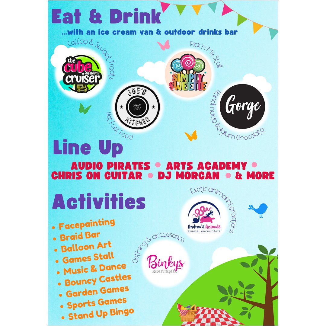 .<a href="/CubeDisability/">The Cube Disability</a> - CUBECHELLA Festival 2022 🤩
📆 Friday 3 June (Bank Holiday)
⏰ 11am - 4pm
📍 Duston Sports Field, NN5 6DP
Get together with good food and live performances. Bring a blanket and chair, and join the fun. 🌞
💚 Everyone is invited and it’s free!
#NorthamptonSEND