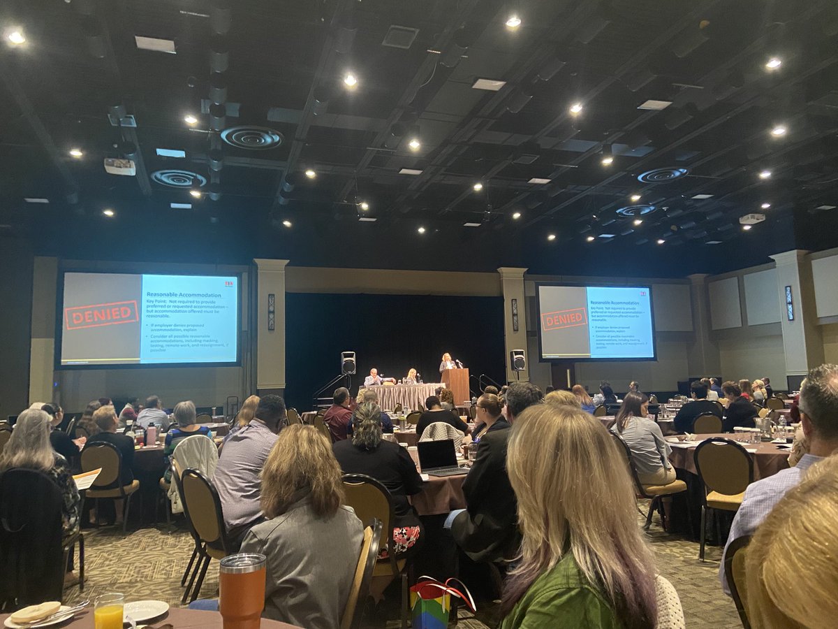 AdamLSantucci's tweet photo. Excited to be back in person at our 31st annual labor law seminar! Great turn out in person and online! ⁦@McNeesLaw⁩ https://t.co/z061GyLOnf