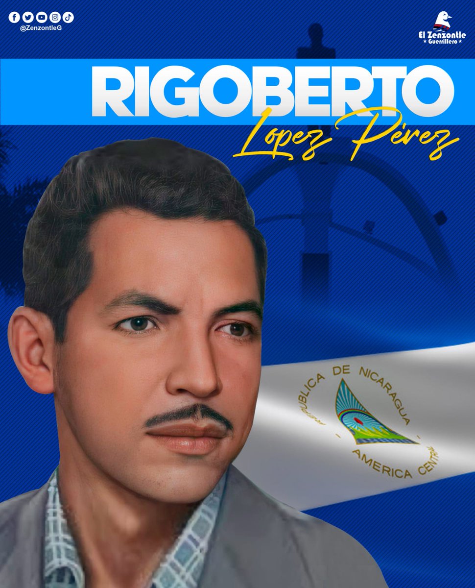 Cachorrosmp1's tweet photo. #Nicaragua 
#13deMayo  un día como hoy nace el héroe nacional  Rigoberto Lopez perez https://t.co/9a0XAyz5s2
