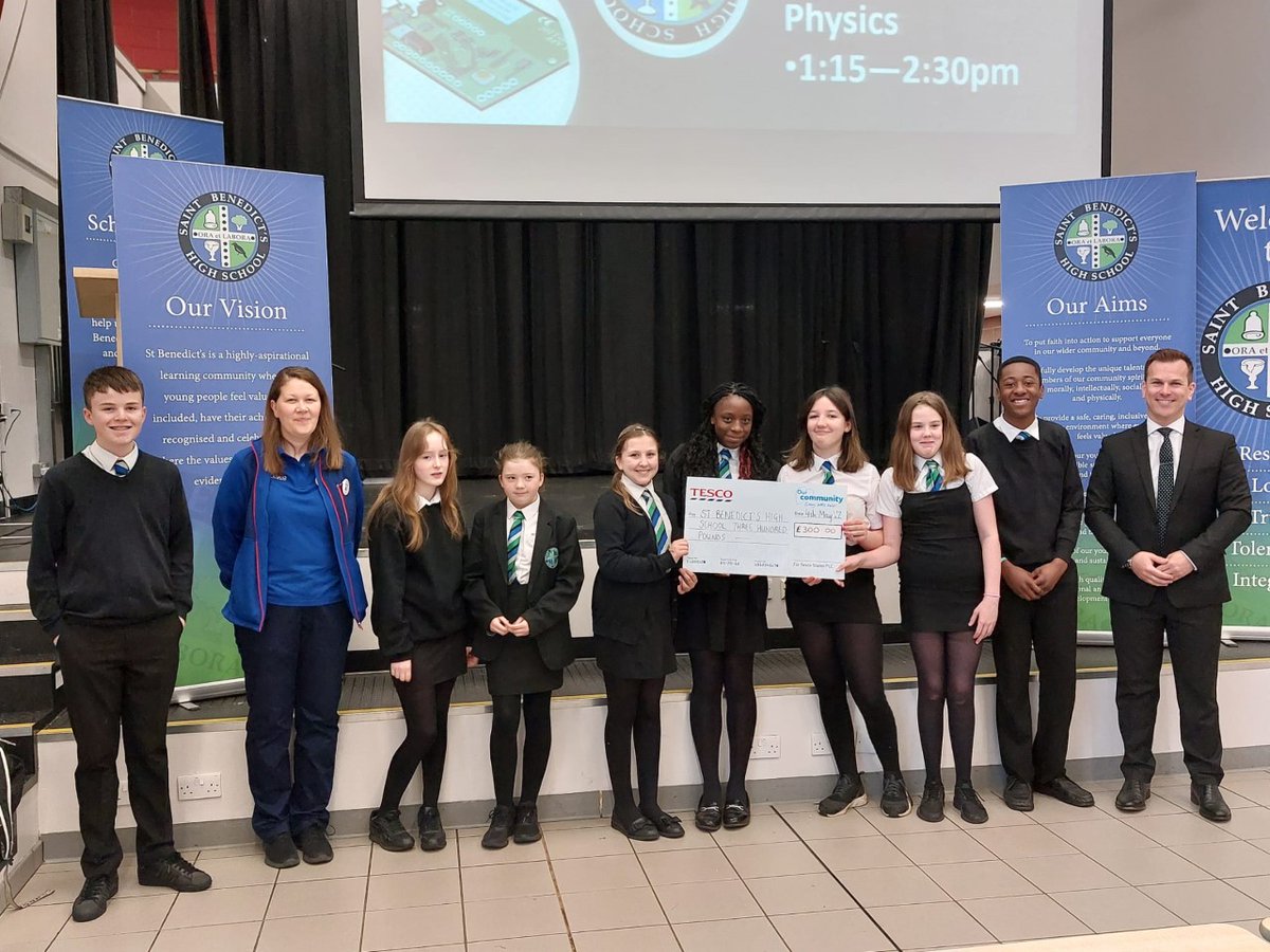 Thank you to Tesco for their kind donation to St Benedict's High School breakfast club <a href="/stbenedictsren/">St Benedict's High School</a> <a href="/Tesco/">Tesco</a>