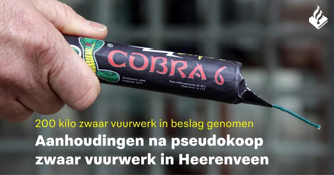 De politie heeft begin april een 55-jarige vrouw uit Wolvega en een 35-jarige man uit Heerenveen aangehouden na de vondst van 200 kilo zwaar professioneel vuurwerk in een bedrijfspand, twee voertuigen en een woning. 

Meer informatie: politie.nl/nieuws/2022/me…