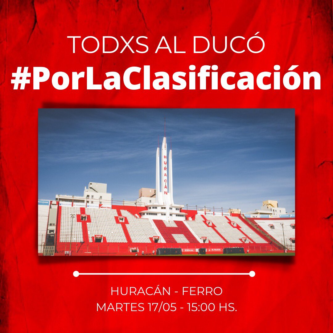 cah_futbolfem's tweet photo. ¡Todxs al Ducó #PorLaClasificación!

🔜 Este martes a las 15 hs. #Huracán se juega la clasificación a la #CopaFederal frente a @FerroFemenino y queremos que nos acompañes. 

🏟 El encuentro se disputará en el Tomás A. Ducó con la presencia de los hinchas.

📥 ¡Pedinos tu entrada! https://t.co/VgErfcXmaV