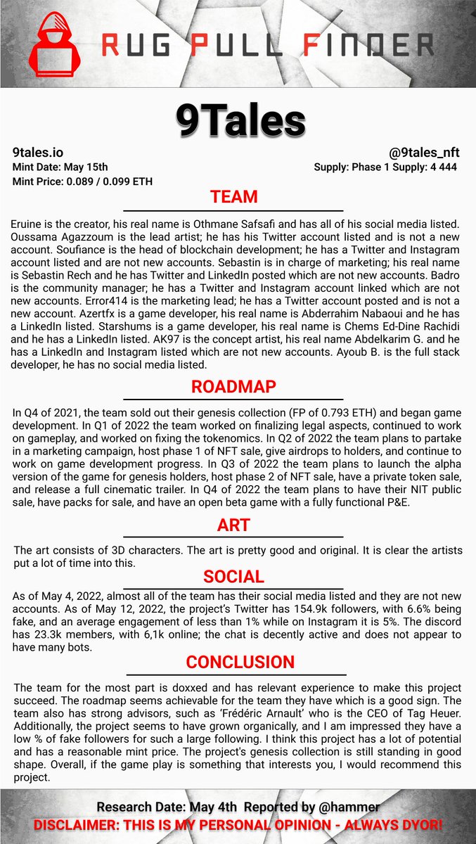 ..<a href="/9tales_NFT/">9Tales</a> amazing to see  projects with potential