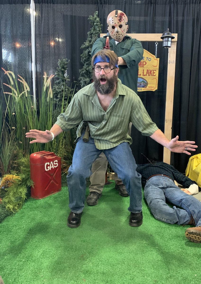 OllieOdinsonTTV's tweet photo. Happy Friday the 13th!
This was a photo display I did for #FearCon back in ‘19 &amp; was darn proud of it! Hope to get to do this again someday 💀
@quiverandclaws as Mitch https://t.co/Ees1YE9tGP