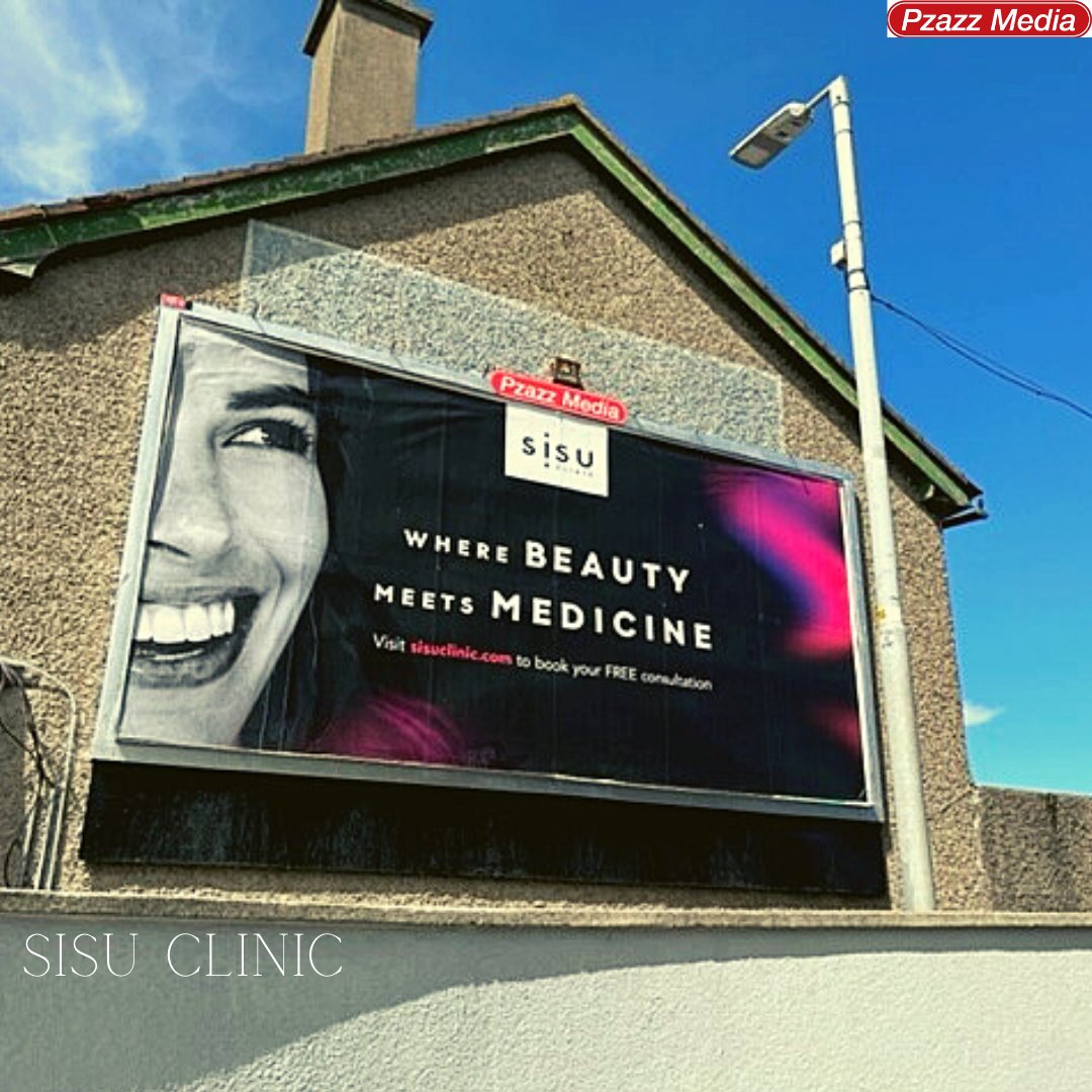 We are smiling at that blue sky too😁✨
A recent campaign for Sisu clinic on one of our 48 sheet billboards. 
#photooftheday #ooh #outdooradvertising #billboardadvertising #dooh #Dublin #Friday #sisu #advertising #pzazz #thatfridayfeeling #cosmetics #beauty #smile