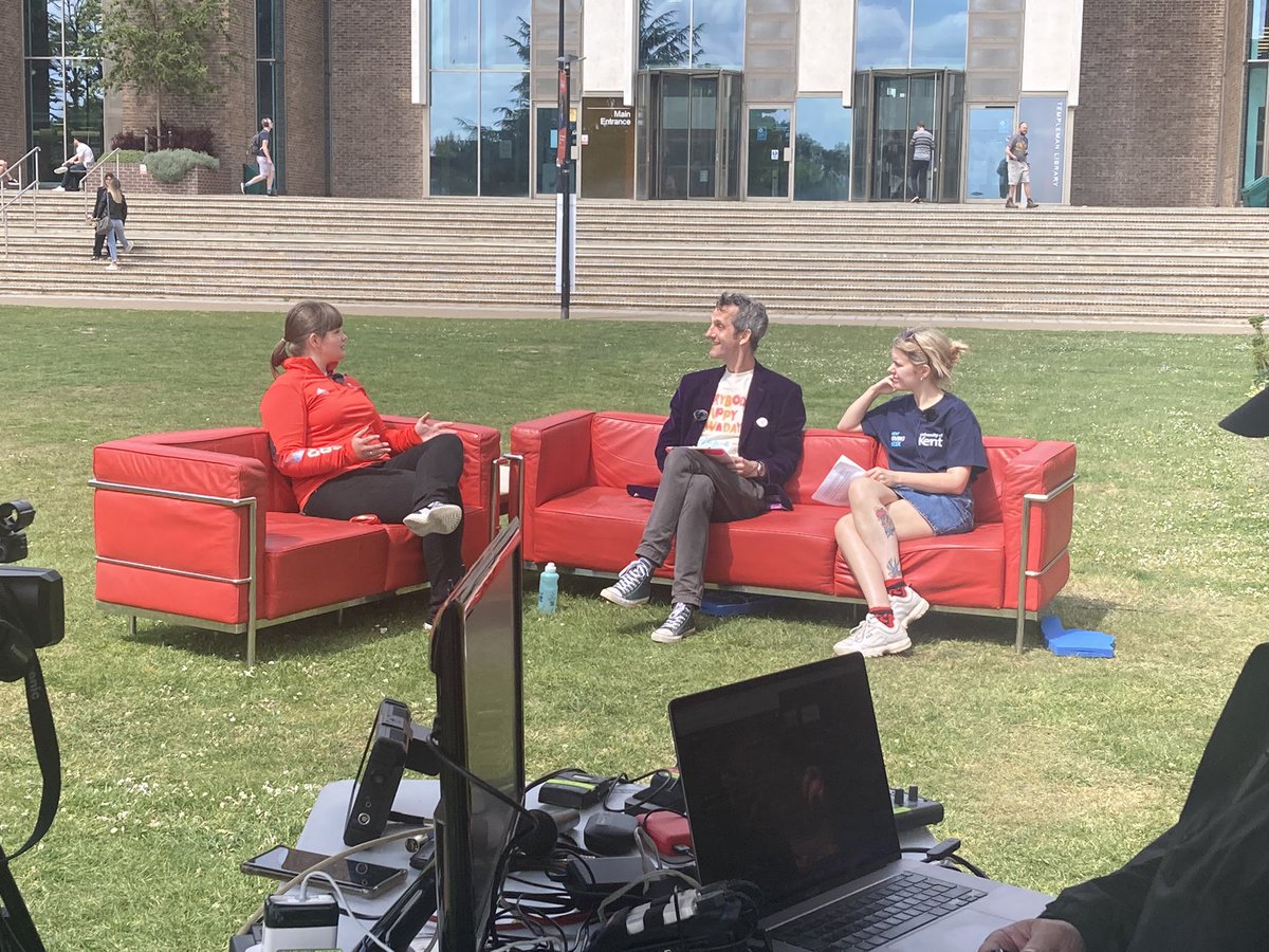 annapollard's tweet photo. We are honoured that Paralympic Skier, @knight_millie, has joined us for our @UniKent Kent Giving Week Big Finale Livestream! Thank you Millie. #kentgivingweek https://t.co/G6Gk9KQttR https://t.co/z3VTwkFEZD