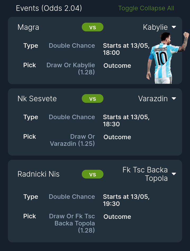 Check out hii bet nimewekelea! Click here to see my selections. betika.com/share/ExNhFG