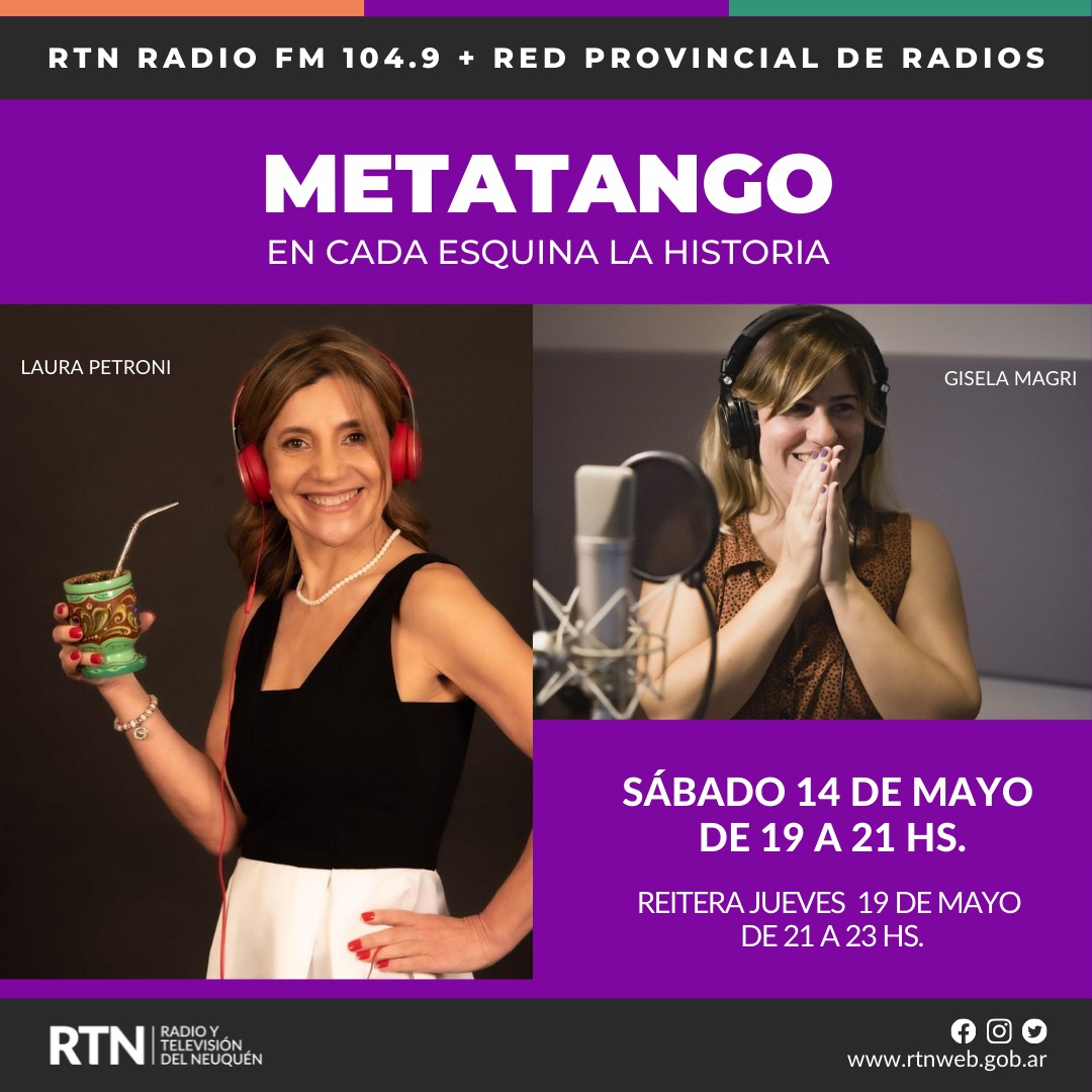 rtn_neuquen's tweet photo. 🎶🎵 Mañana mano a mano con Laura Petroni y Gisela Magri !!!! 🎵🎶 https://t.co/XEwPtEwwp6