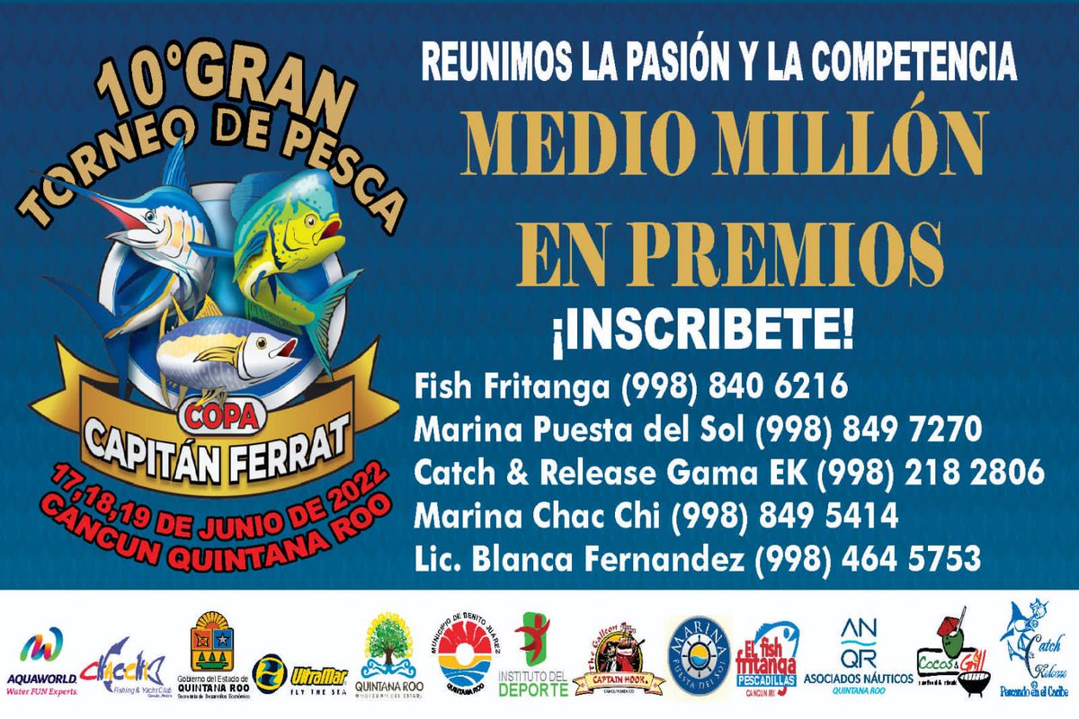 CancunPesca's tweet photo. Ya estamos listos !! Ustedes ? https://t.co/1CllFDJIPo