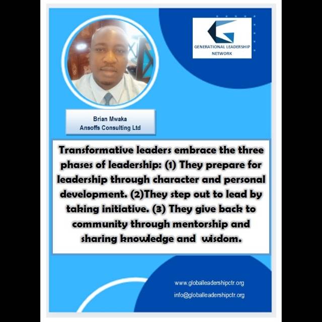 Congratulations to one of our own, Mr Brian Mwaka,  for being recognised in leading purposefully and being vision driven. Bravo!

#leadership