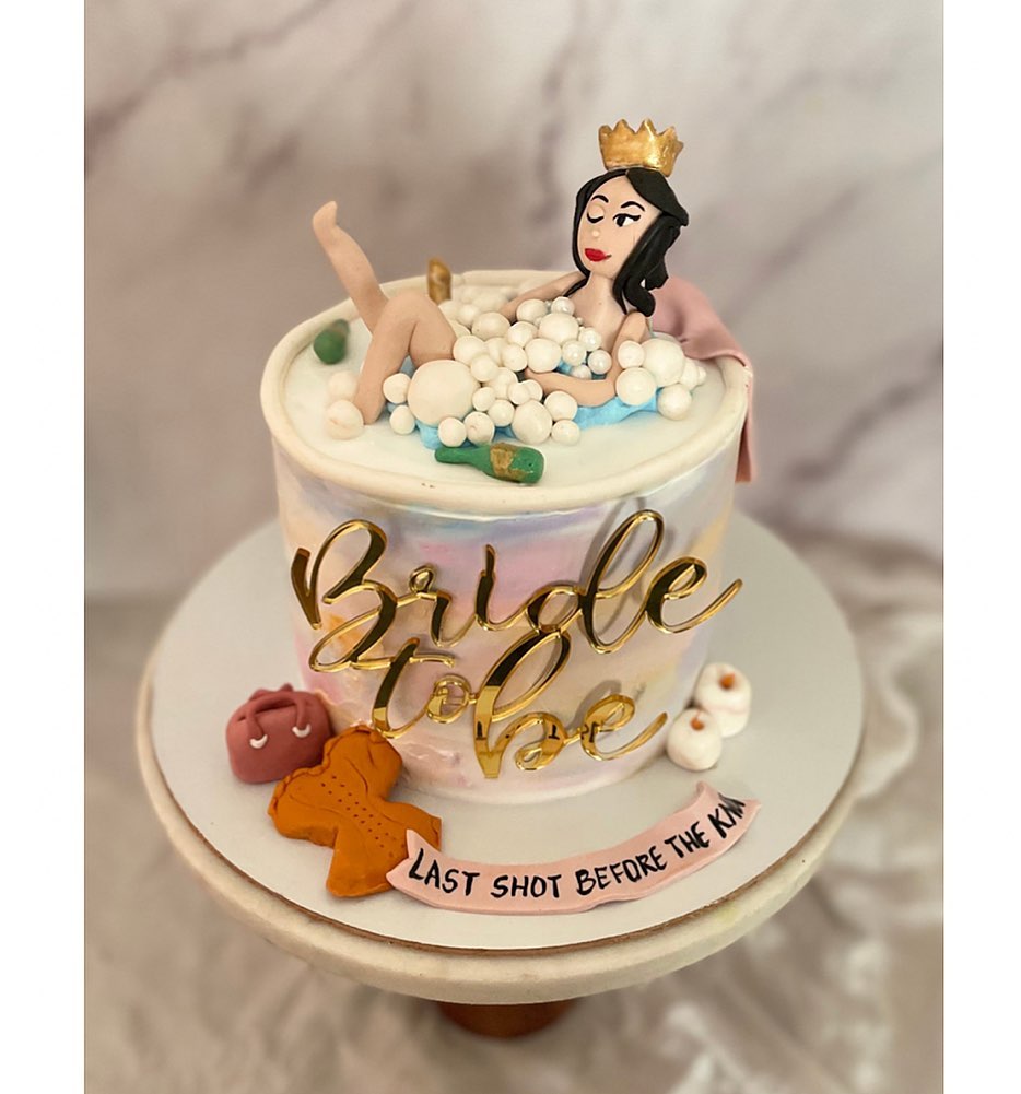 Bachelorette Party Cake Ideas For The BridetoBe  Bridal Shower 101