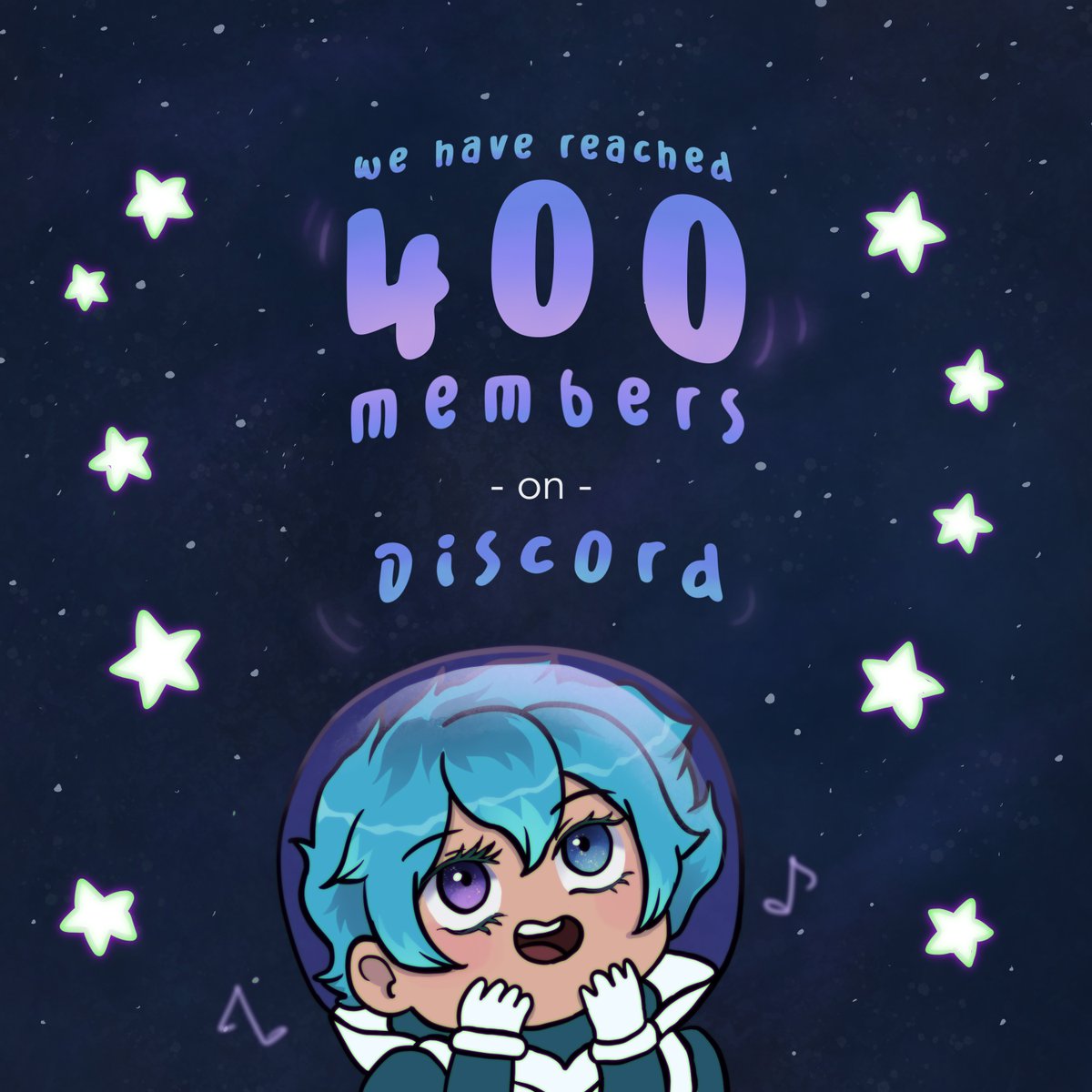 GM #Cardano!!
**yawn**

We have reached over 400 members on our Discord!🥳🎉
We are happy with this small achievement thanks to you who have always followed our work! 
Keep checking our profile for news and participate in upcoming events! 
Have a great weekend travellers!🧑‍🚀👩‍🚀