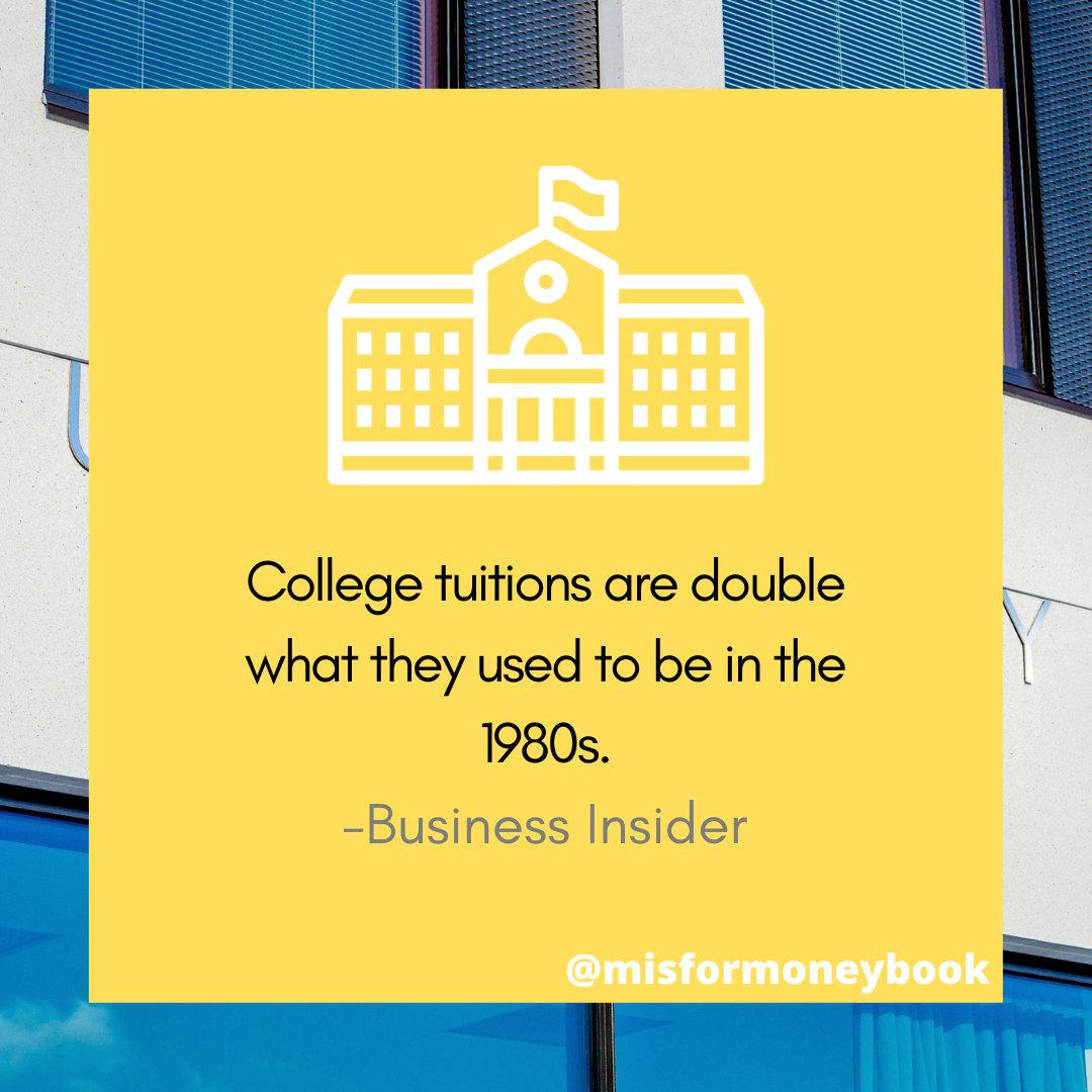 FIeducator's tweet photo. Some of the best education can come from a community college! They tend to have more affordable tuition rates as well which doesn't hurt.

#financetips #statistic #misformoneybook #childrensbookauthor #financetipsforkids #moneylesson #college #collegetuition https://t.co/vz9bqV4Er0