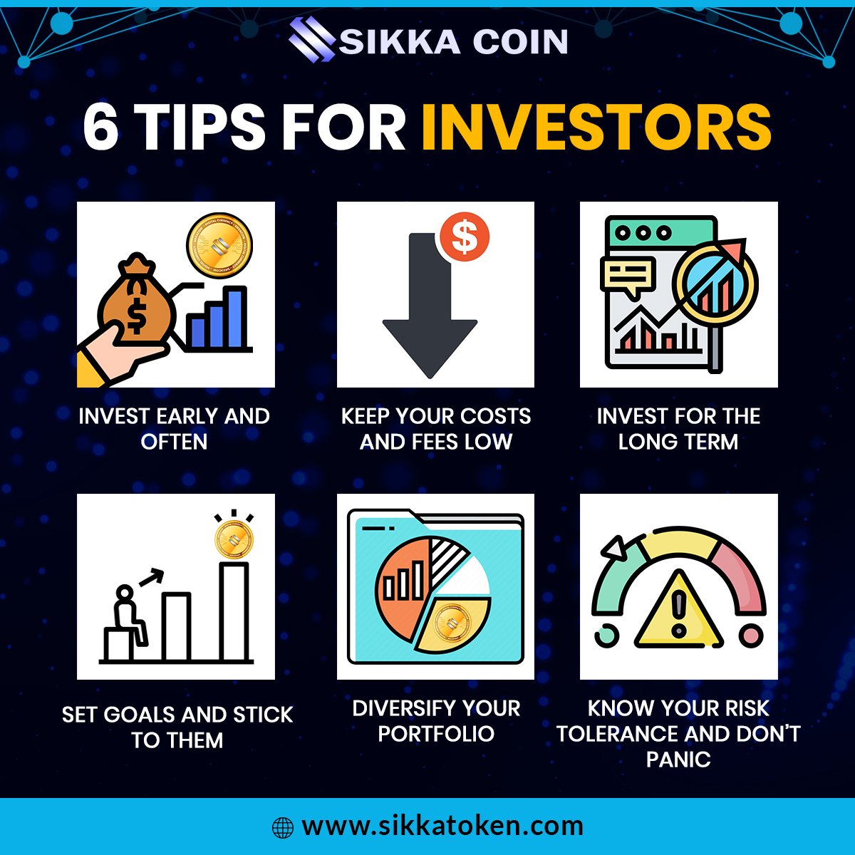SikkaToken's tweet photo. ✅6 Tips for investors!

Buy SKC tokens now: https://t.co/v9BT86sxI4

#sikkacoin #cryptotrading #extra #skc #invest #investing #icosale #cryptotrader #cryptoinvestment #salesalesale https://t.co/zNujnlv1F8