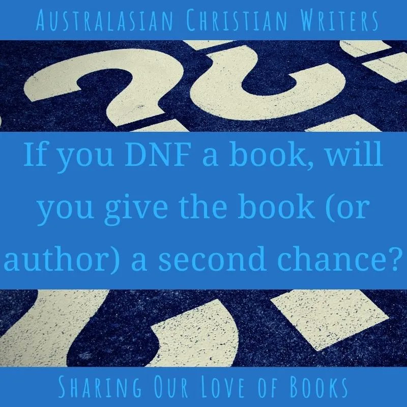 Jenny Blake is sharing at Australasian Christian Writers on Tuesday Book Chat | If You DNF a Book, Will You Give The Book (or Author) a Second Chance? #ICYMI #WritersLife https://t.co/gPv8UbwGUA https://t.co/vMApKYcgzE