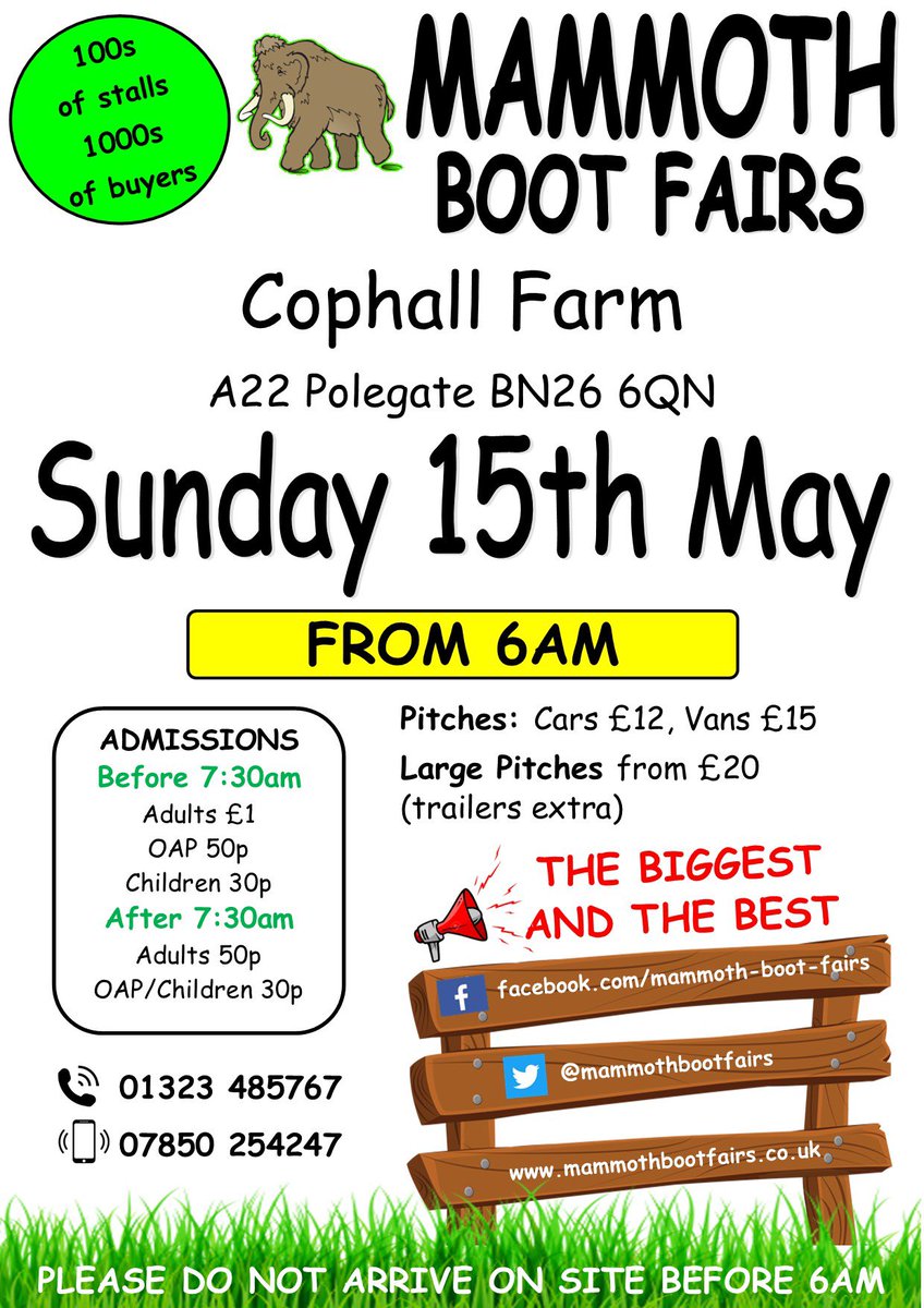 MammothBootfair's tweet photo. Like and retweet to let people know we are on Sunday ☀️☀️☀️🦣🦣🦣 https://t.co/CiXUfny5lx