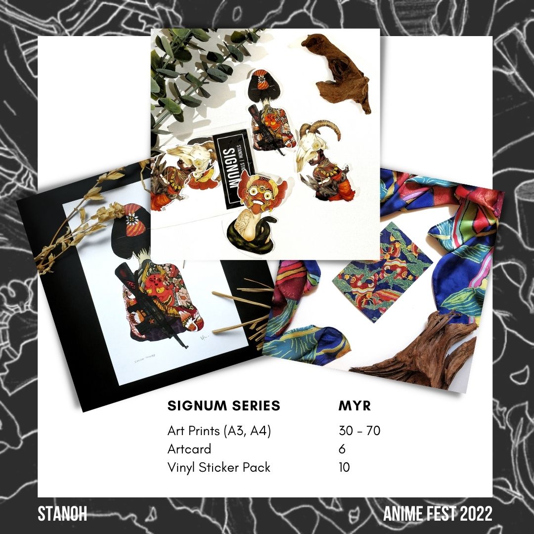 stanohart's tweet photo. Quick catalogue for most of the merch that I'll be selling at #AnimeFest2022 in Paradigm Mall, PJ. I'll also be debuting something fun and hot off the press for @The_LOTA tomorrow.

My booth is A14, CC Floor (check out next tweet for booth layout). See you there? https://t.co/F4fb2N1Vpb