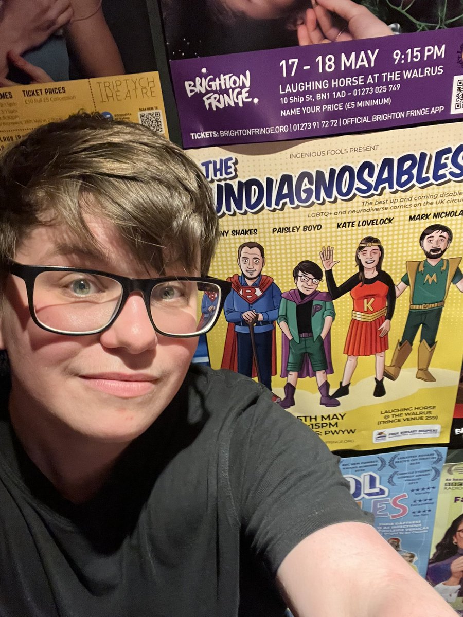 PaisleyJBoyd's tweet photo. I found the poster!! 

The Undiagnosables are in Brighton at The Walrus on Sunday 15th May at 8:15pm for @brightonfringe

You can book your tickets here  
https://t.co/W9EKawHJTs https://t.co/YZtBbqLnTg
