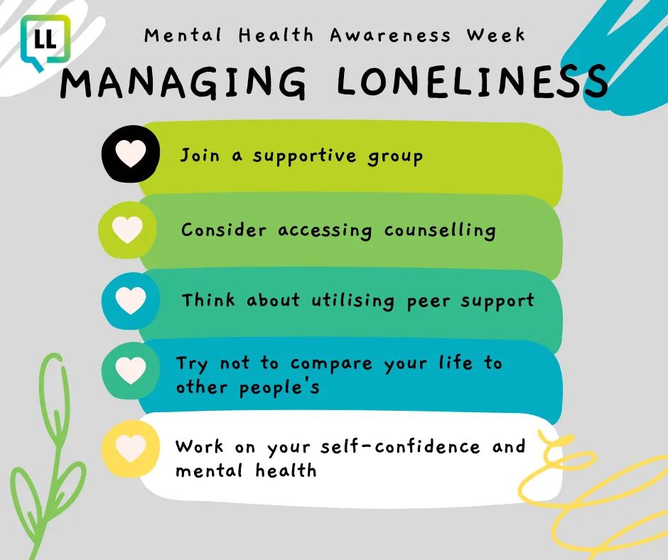 This #MentalHealthAwarenessWeek, have a think about whether loneliness impacts your life. 

Give us a call on 866 793 to book a peer appointment, or to get more info on the services we offer.